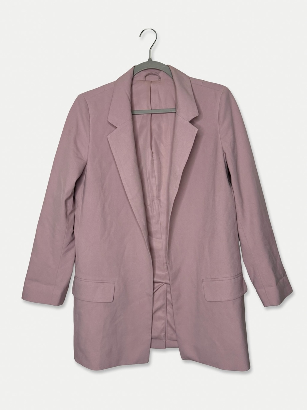 ALLSAINTS Aleida Tri Blazer Pink Open Front Tailored Jacket US 6 UK 10